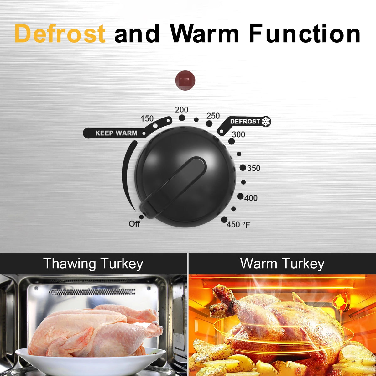 22 Quart Electric Roaster Oven with Self-Basting Lid H48398