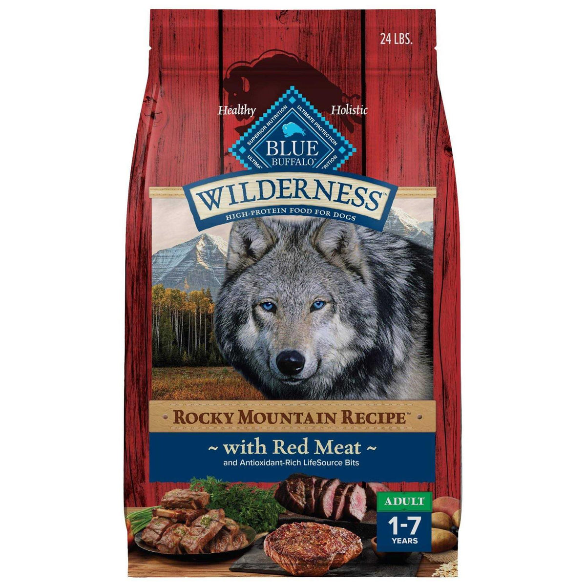 Blue Buffalo Wilderness Rocky Mountain Recipe Dog Food B61643