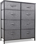 Grey 8 Drawer Dresser V3597