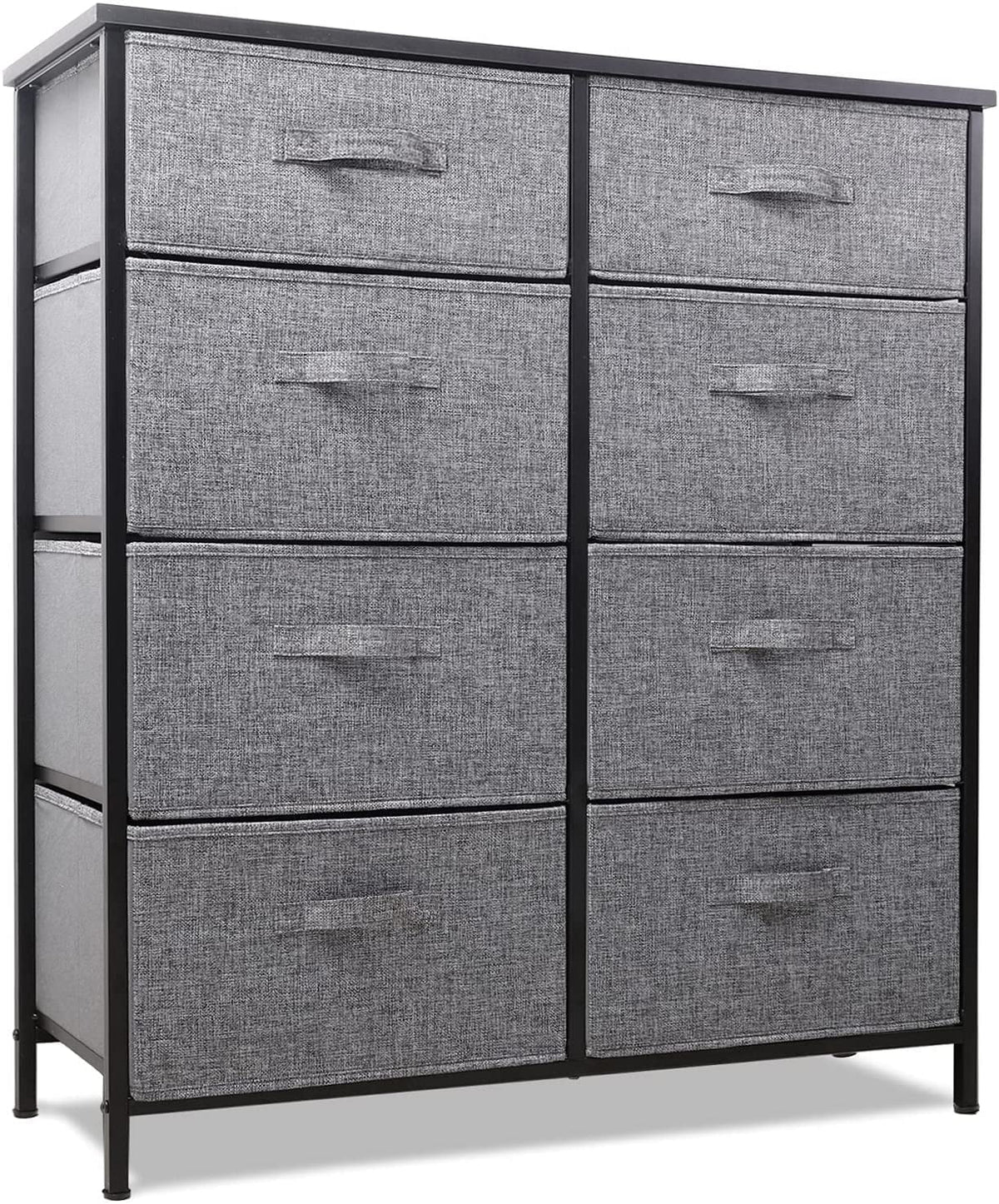 Grey 8 Drawer Dresser V3597