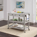 Kitchen Cart with Stainless Steel Top P36598