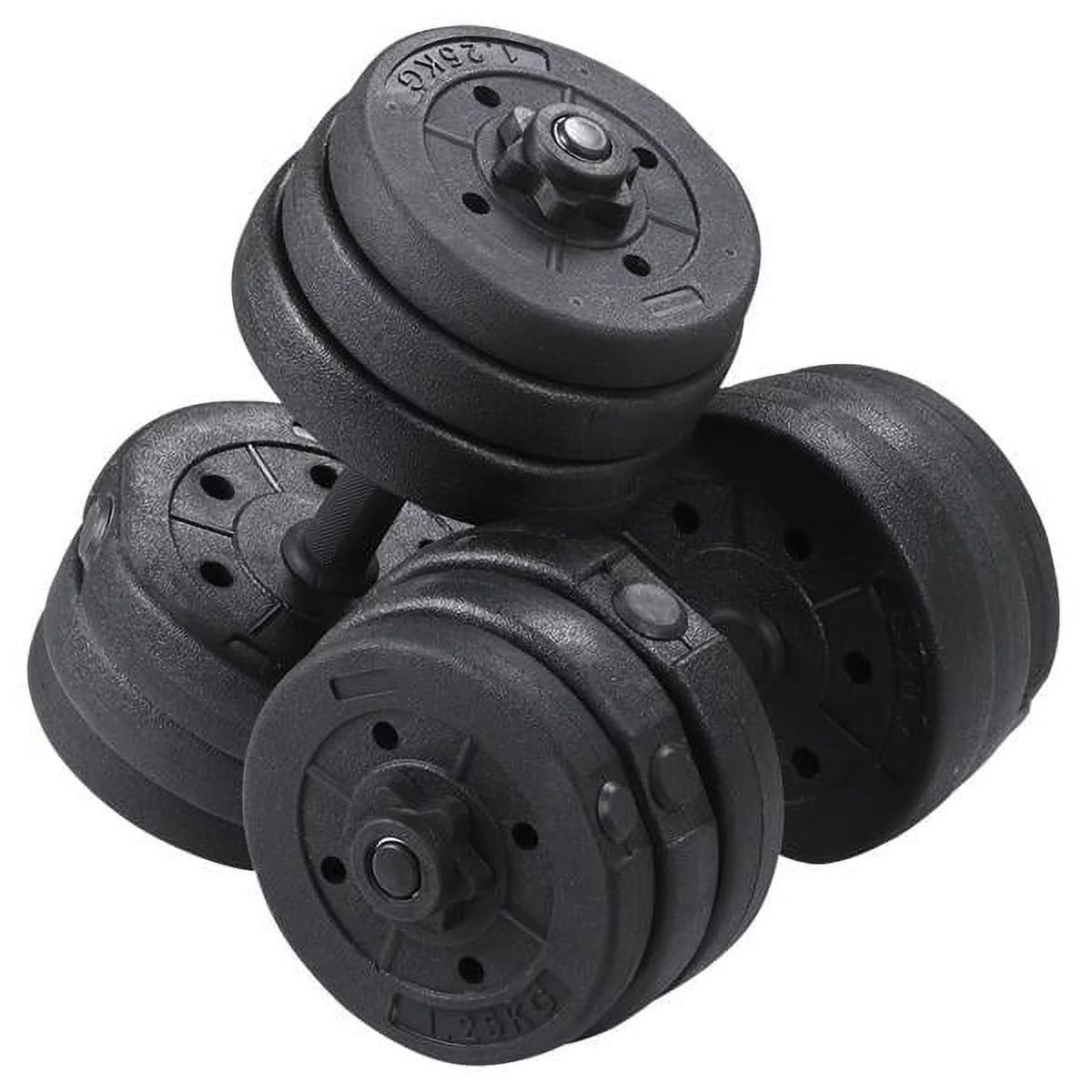 Adjustable Dumbbell Free Weight Set, Black D15644