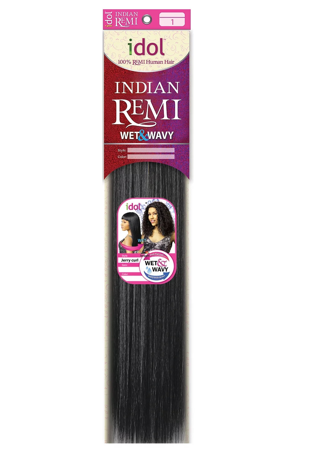 Indian Remi Wet&wavy (jerry Curl) 10s - Color F4/27 V228