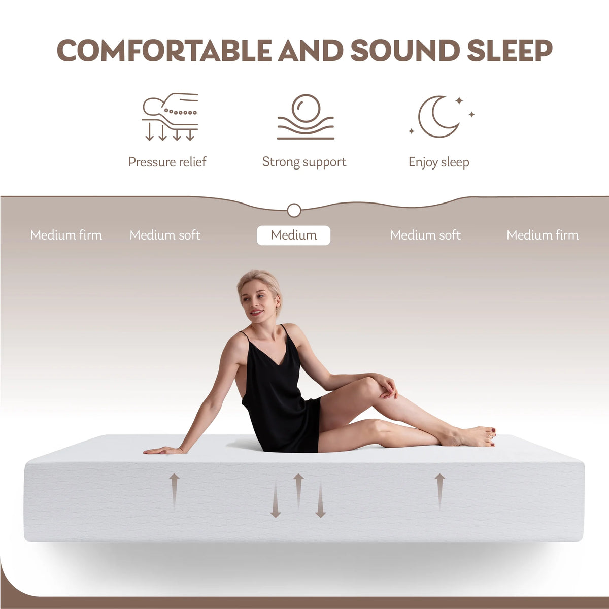 10 Gel Memory Foam Full Mattress N5293