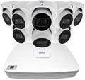 4K 8 Channel POE Security Camera System with 8 Turret Cameras and 2TB Hard Drive T8241