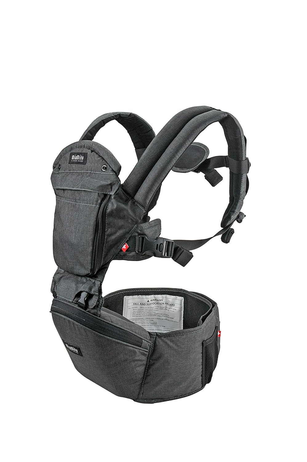 Baby Carrier with Hip Seat, 6 in 1 Front and Back, Stone Grey L784088