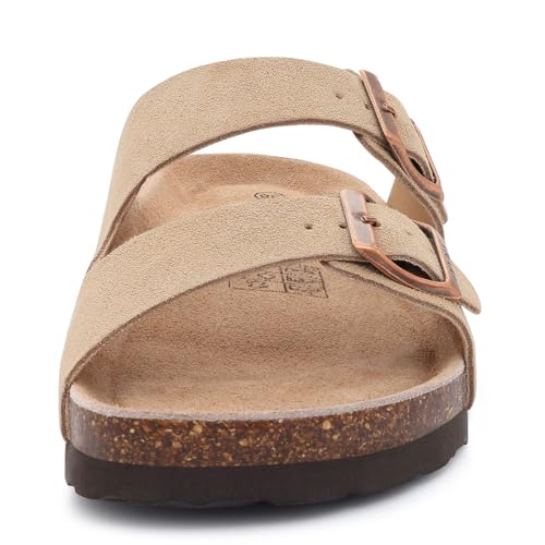 Cork Footbed Slide Sandal with Adjustable Buckle W770