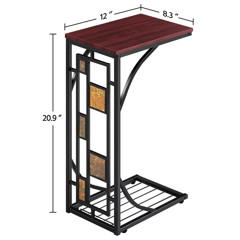 C Shaped Sofa Side Table F6804