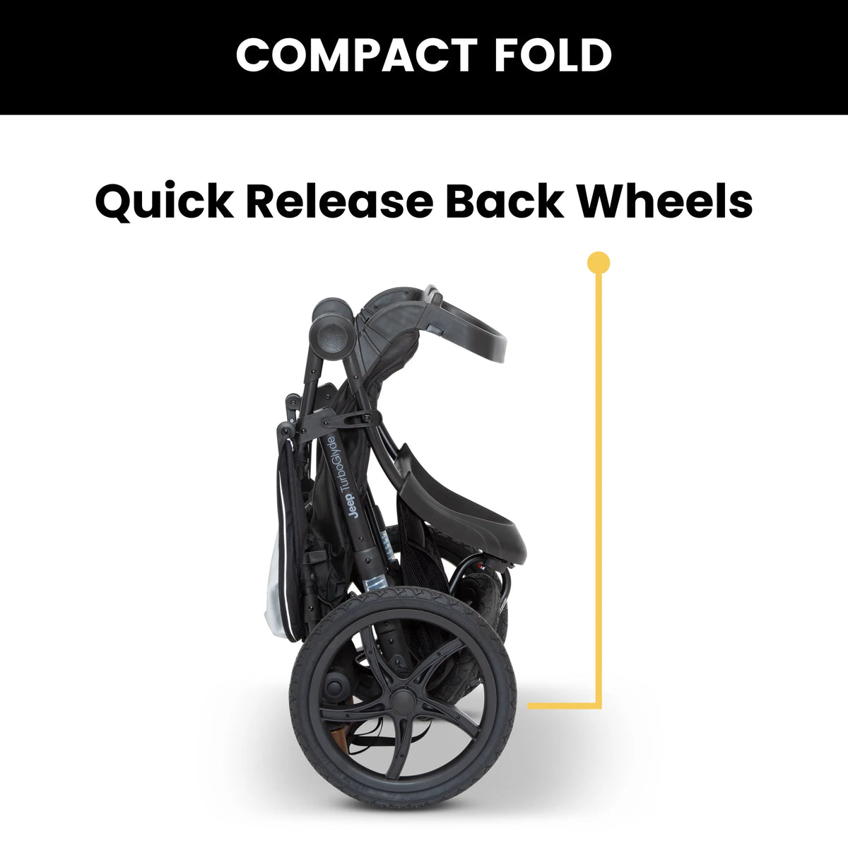 Black Jogging Stroller J124