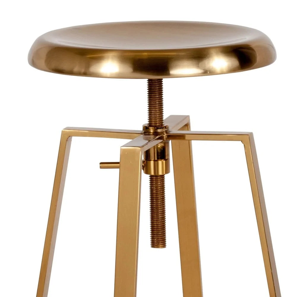 Yellow Adjustable Height Swivel Barstool J4363