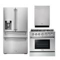 36 Propane Gas Range, Refrigerator with Water and Ice Dispenser, Dishwasher G698744