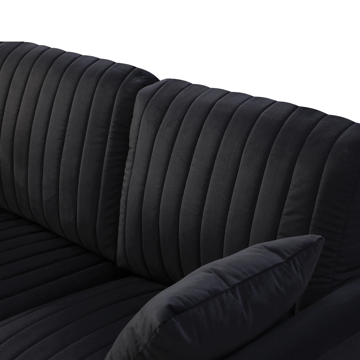 Black Velvet Loveseat I62855