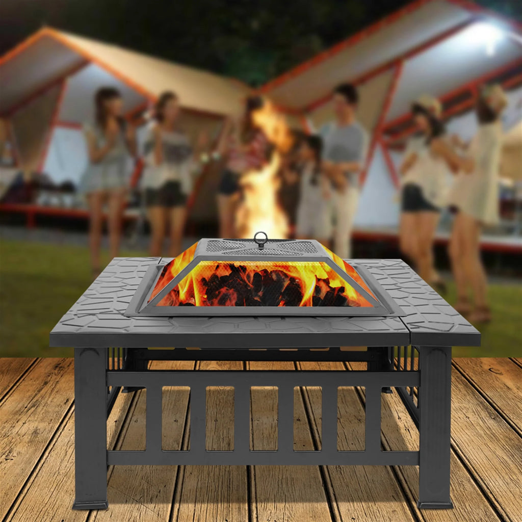 19 inch Stainless Steel Wood Burning Fire Pit V389386