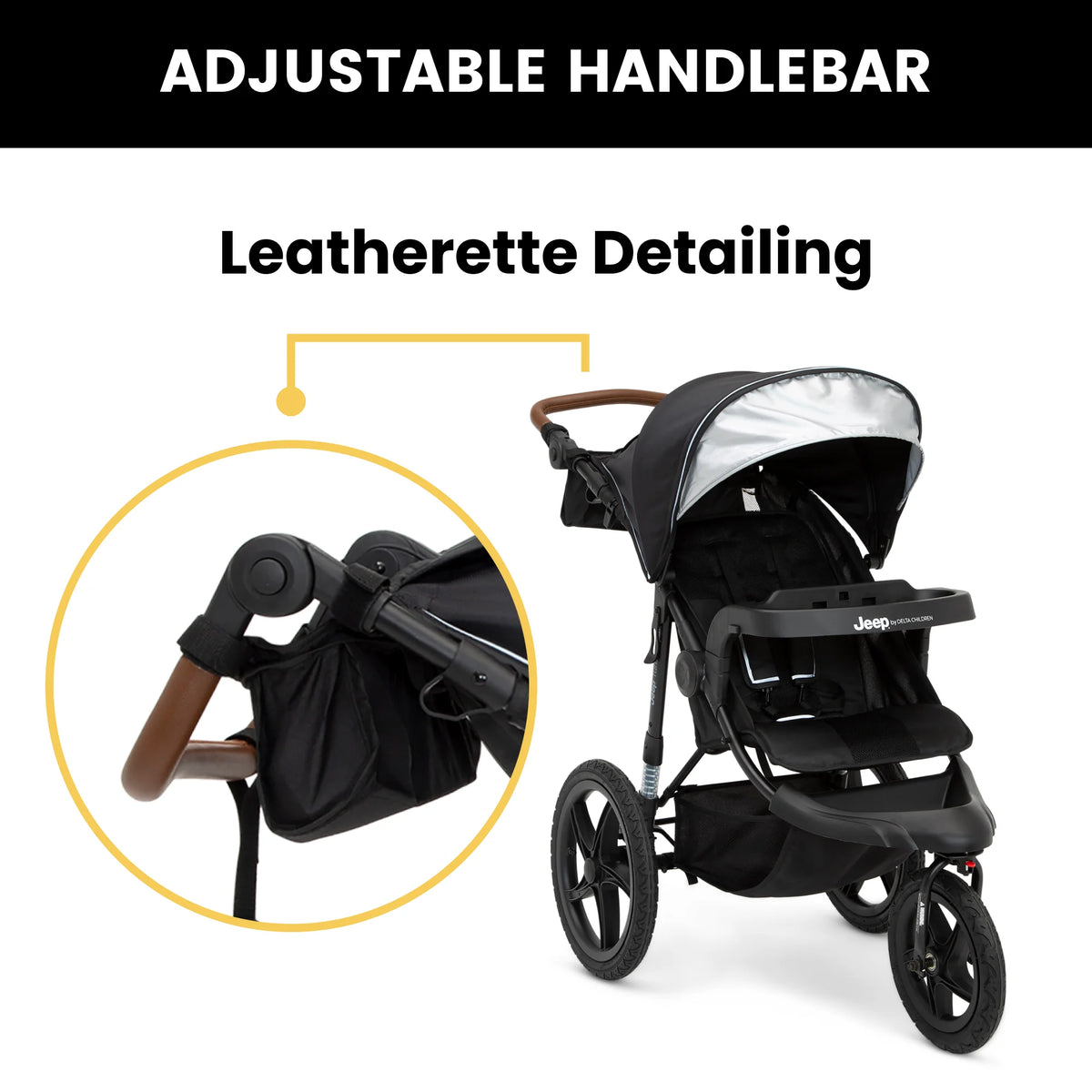 Black Jogging Stroller J124