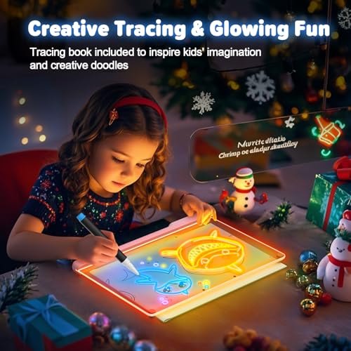 16-Inch Rechargeable LED Note Board with 7-Color Light Modes O598772