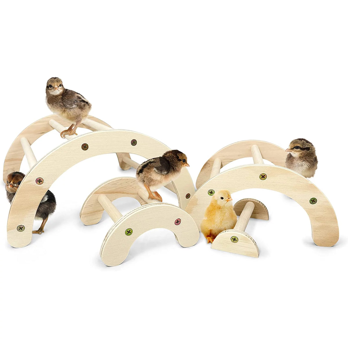 Natural Wood Chicken Perch 4 Pack K411174