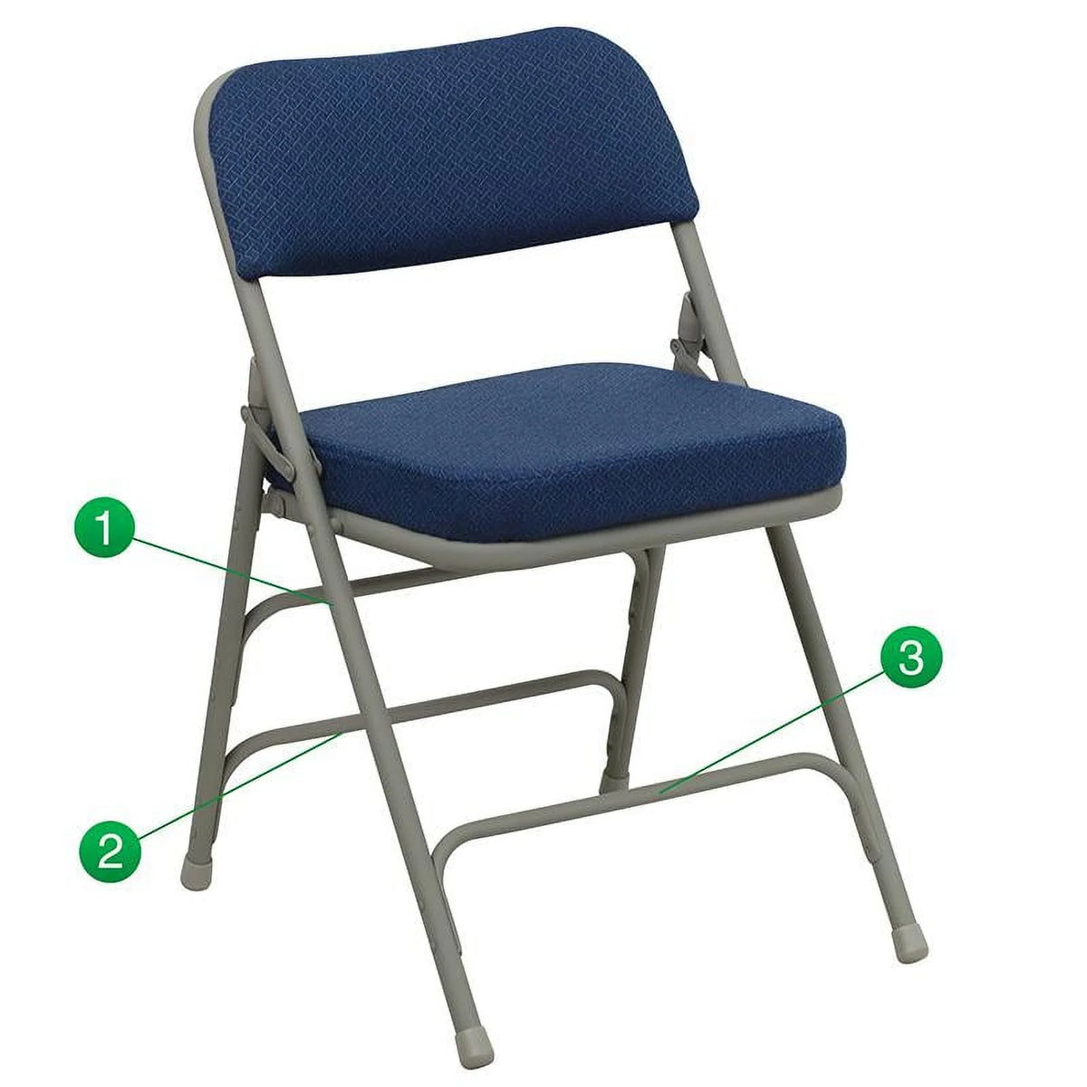 Navy Blue Padded Folding Chair 4-Pack S73885