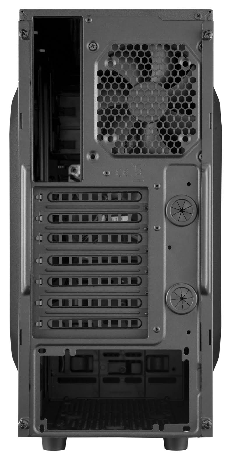 Black Steel ATX Mid Tower Gaming Case Z117
