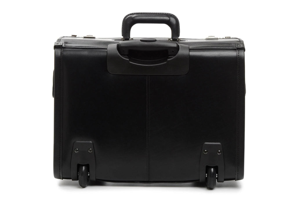 Wheeled Leather Catalog Case D993
