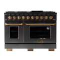 48 6.7 cu. ft. Dual Fuel Range in Titanium Stainless Steel T8330