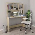 Sonoma Oak Engineered Wood Desk with Shelves Q82685