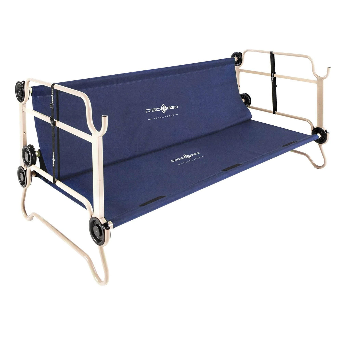 Navy Blue Double Cot with Organizers F78802