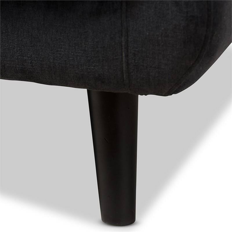 Dark Gray Tufted Sofa Q326