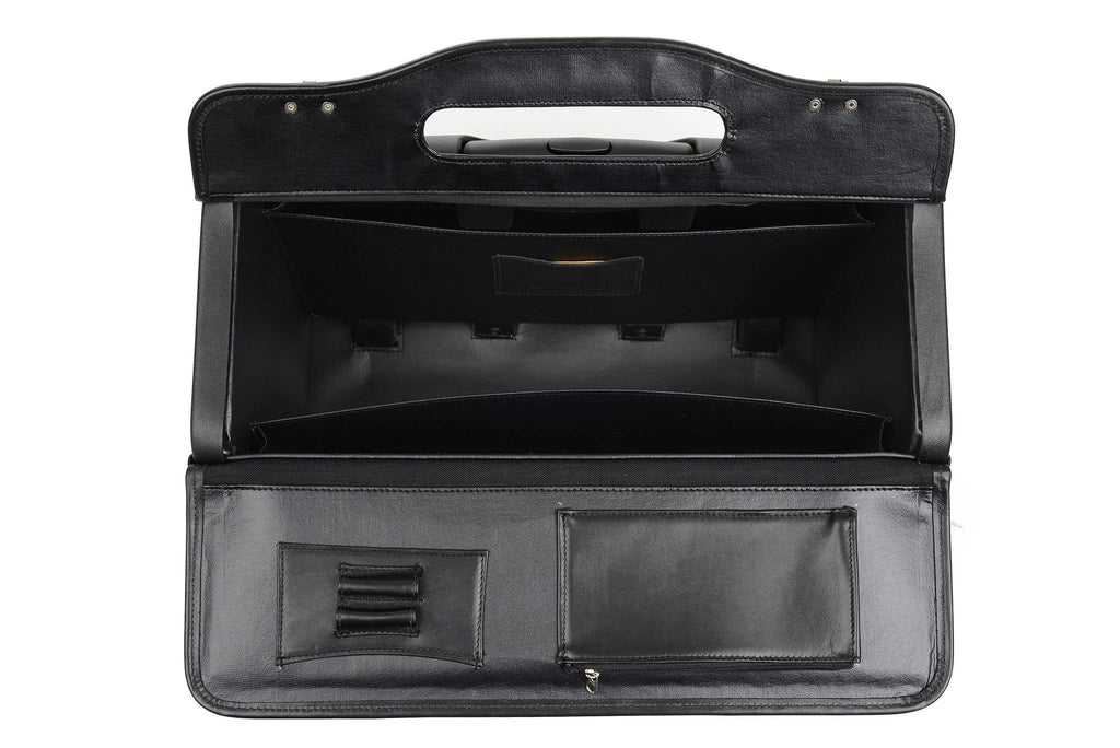Wheeled Leather Catalog Case D993