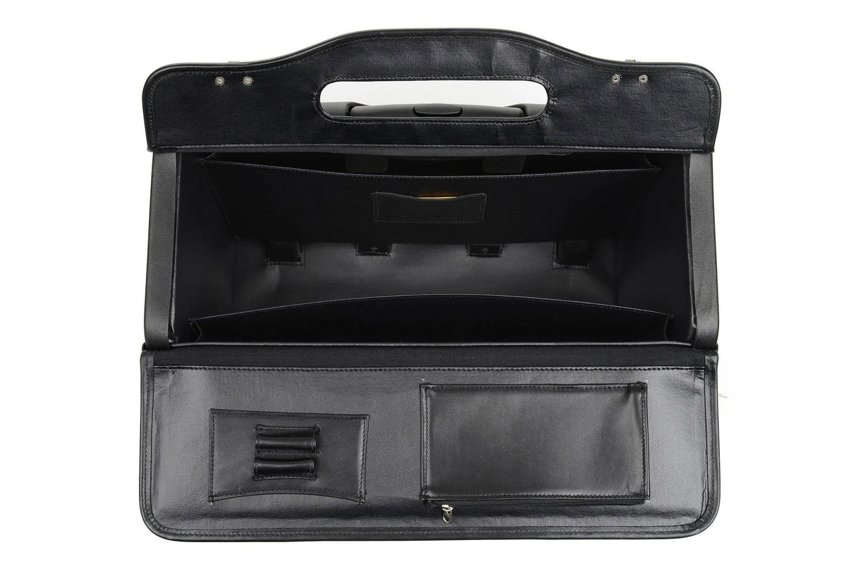 Wheeled Leather Catalog Case D993