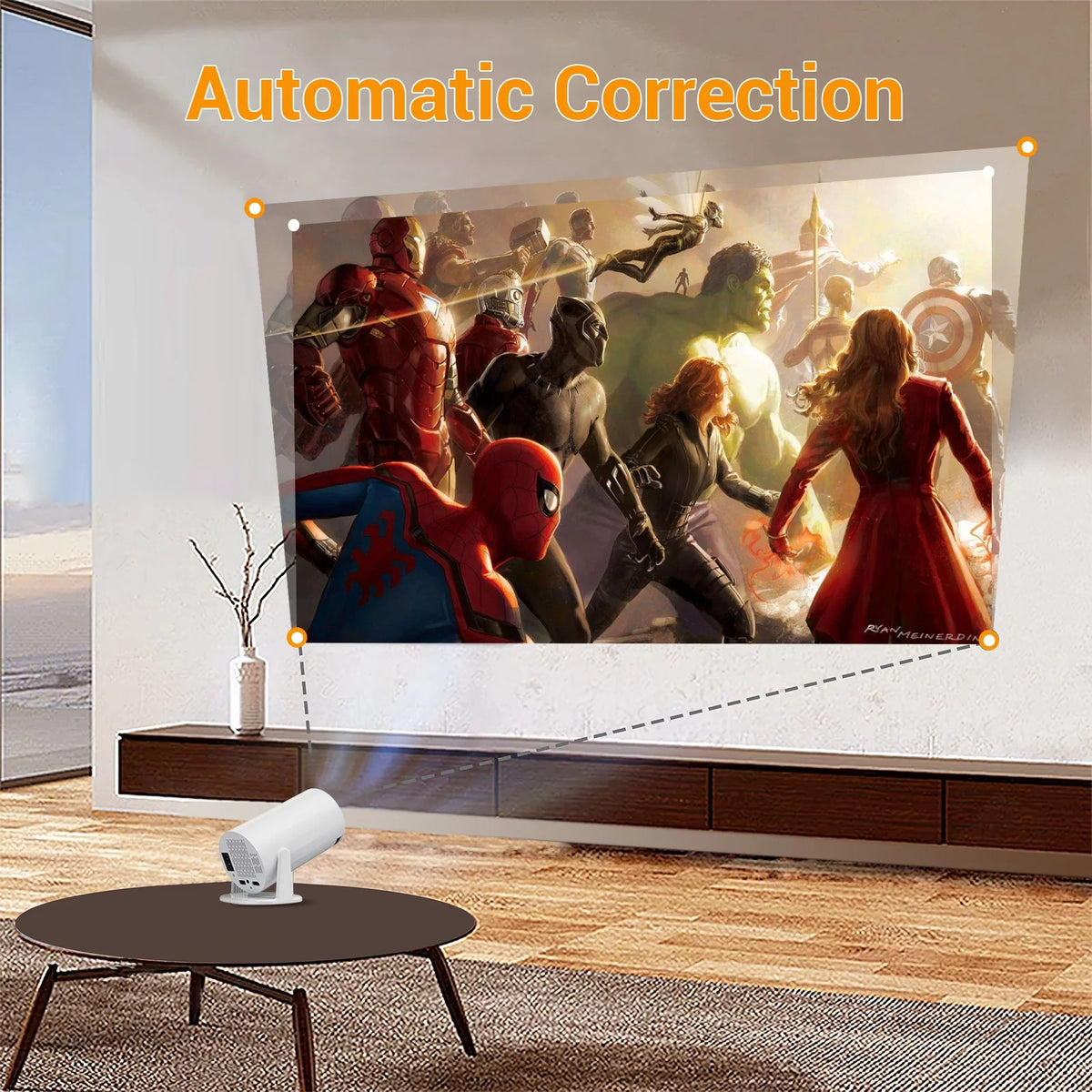 Android 11.0 Mini Portable Projector with WiFi and Bluetooth K51648