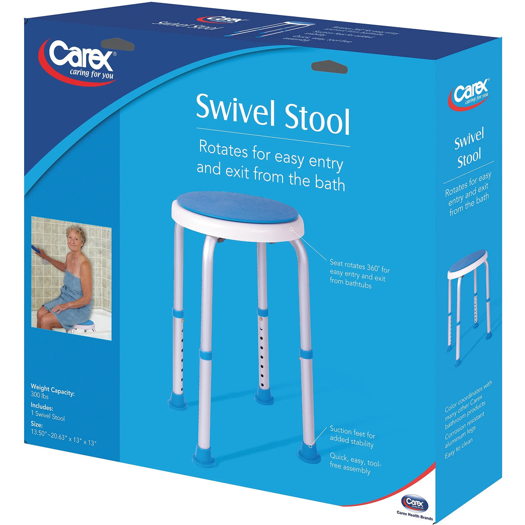 Swivel Bath and Shower Stool Chair with Padded Seat T6210