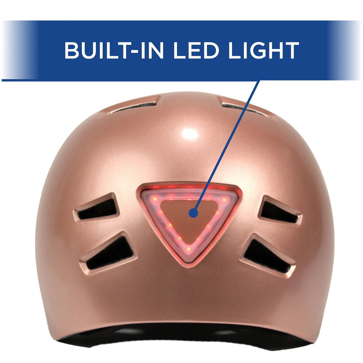 Rose Gold Lightweight Adult Bike Helmet F288861