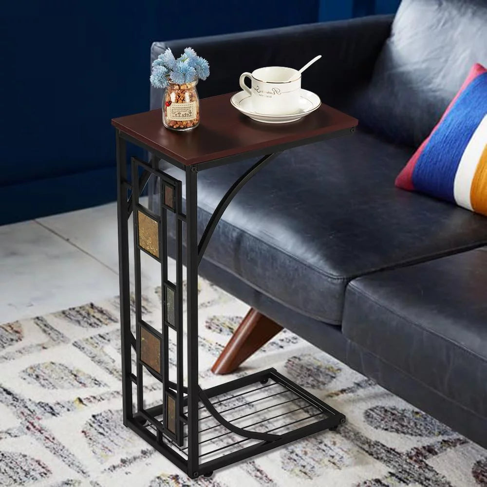 C Shaped Sofa Side Table F6804