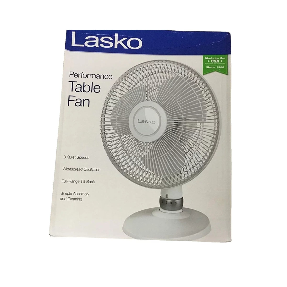 12" Table Fan, White R64453