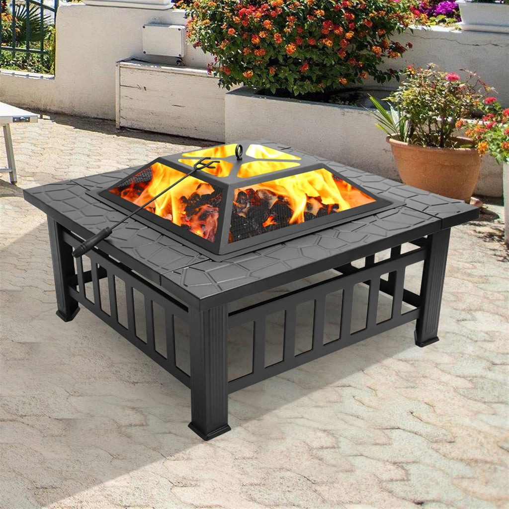 19 inch Stainless Steel Wood Burning Fire Pit V389386