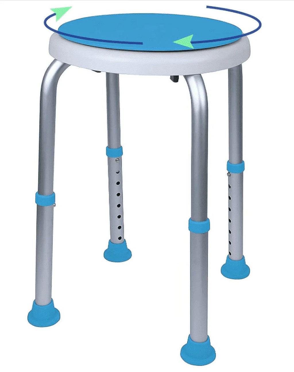 Swivel Bath and Shower Stool Chair with Padded Seat T6210