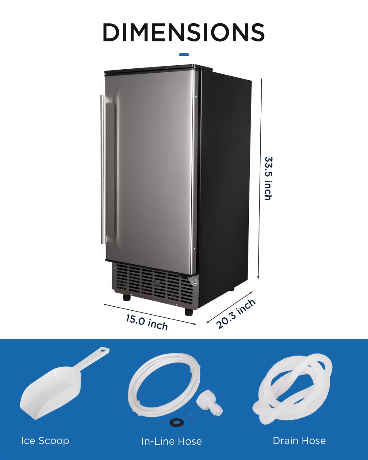 80lb Undercounter Commercial Ice Maker J70828