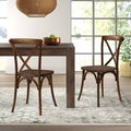 Wood Dining Chair Pecan O771310