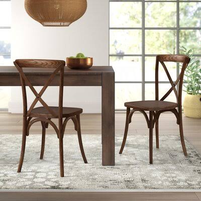 Wood Dining Chair Pecan O771310