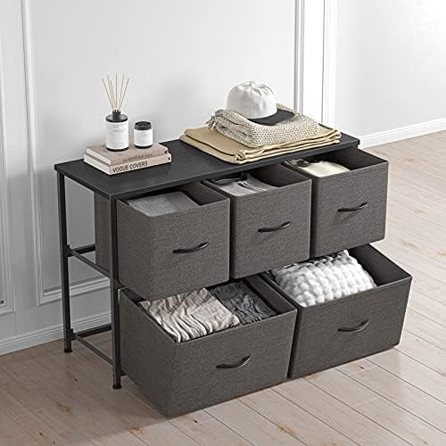 Brown 5 Drawer Dresser Z524698