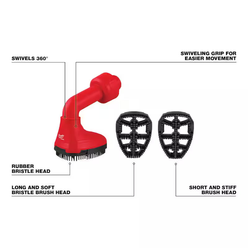 9 Gal. Cordless Wet/Dry Shop Vacuum Kit with Swiveling Palm Brush Tool U3185
