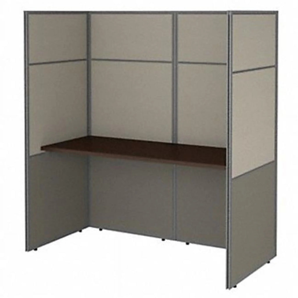 60W Cubicle Desk with Closed Panels Z631884