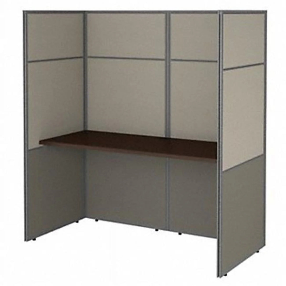 60W Cubicle Desk with Closed Panels Z631884
