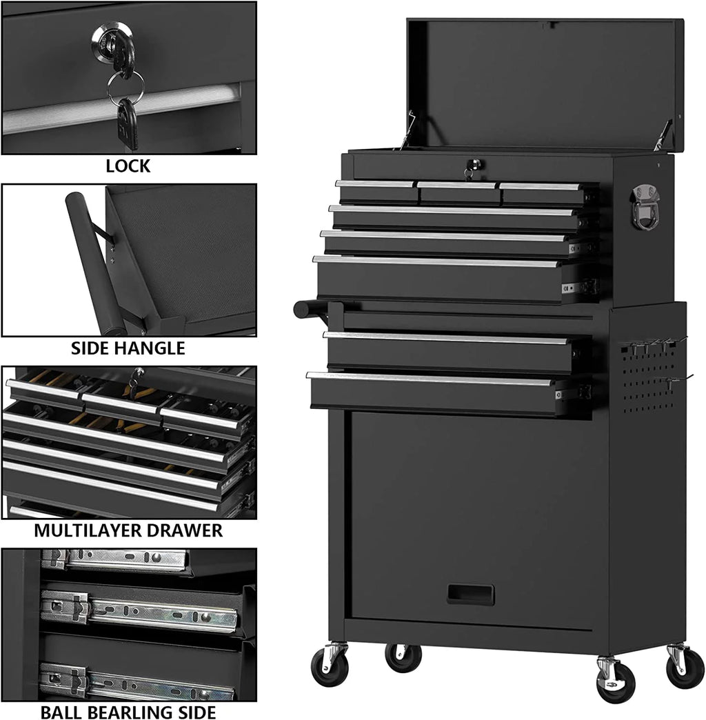 8 Drawer Rolling Tool Chest with Lockable Drawers R441280