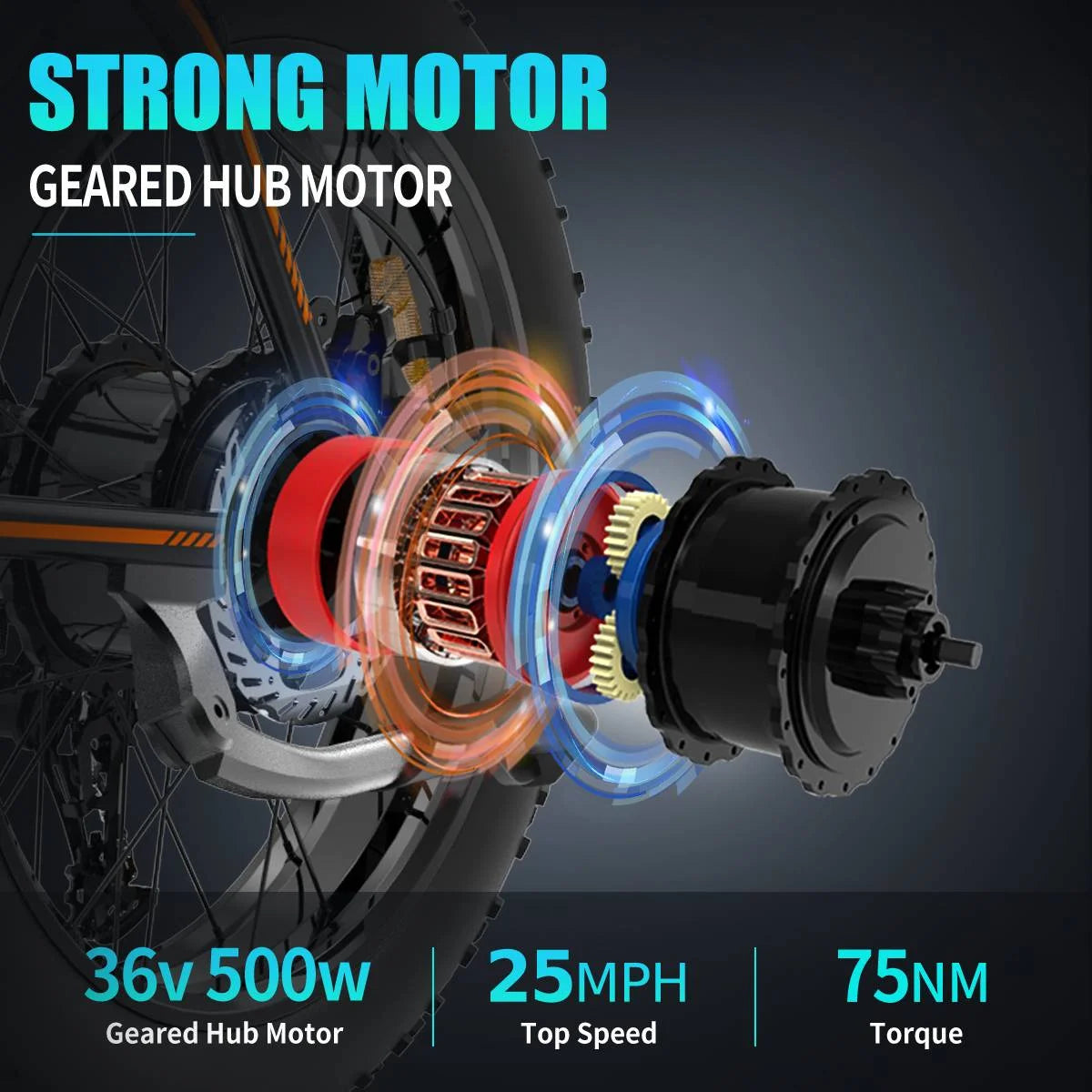 Folding Electric Bike 20 inch Fat Tire 500W 36V 13AH G790605