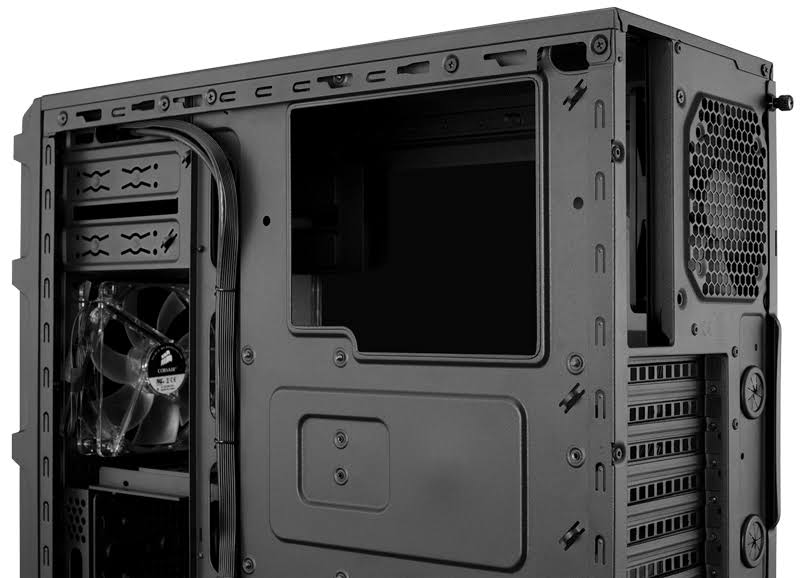 Black Steel ATX Mid Tower Gaming Case Z117