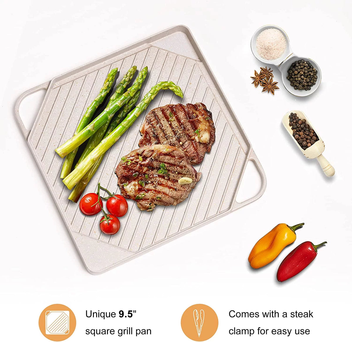 Beige 11 Piece Nonstick Cookware Set S109702