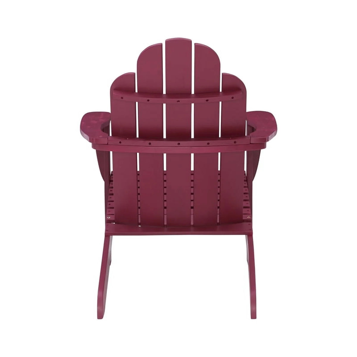 Red Wood Outdoor Chair with Arm Rests W385107