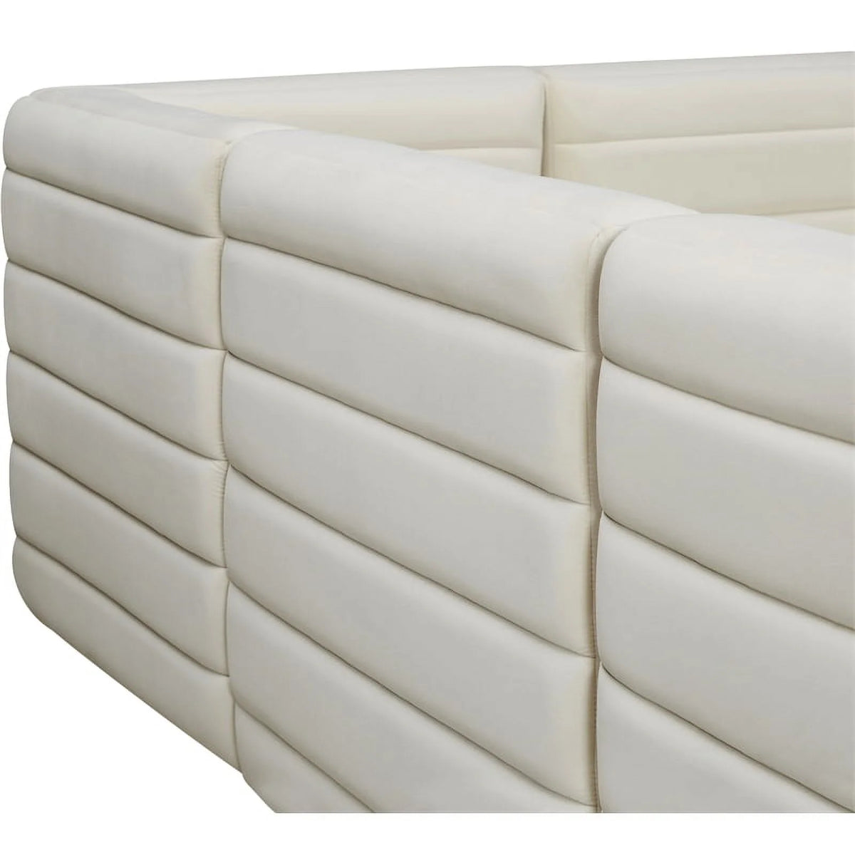 Cream Velvet Modular Sofa X27966