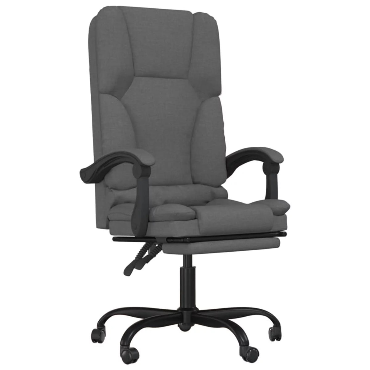 Dark Gray Fabric Massage Reclining Office Chair P8167
